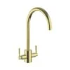 Rangemaster Aquatrend Dual Lever Monobloc Kitchen Tap - Brushed Brass - TRE1BB/ 1 Rangemaster Aquatrend Dual Lever Monobloc Kitchen Tap - Brushed Brass - TRE1BB/ -Home Kitchen t r tre1bb