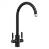 Rangemaster Intense Dual Lever Monobloc Kitchen Tap - Matt Black - TID1MB/ -Home Kitchen tid1mb
