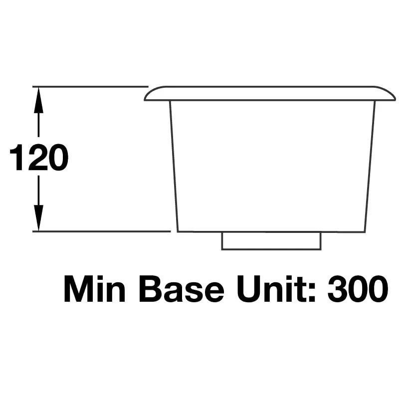 Rangemaster Atlantic Classic 1 Bowl Stainless Steel Kitchen Sink - UB15/ 4 Rangemaster Atlantic Classic 1 Bowl Stainless Steel Kitchen Sink - UB15/ - Image 2