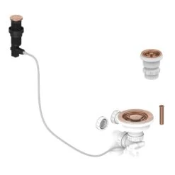 Thomas Denby Presto Automatic Waste Kit (Harmony MB / Lydian Chef & Melody Pro) - Regency Copper - WP15RC
