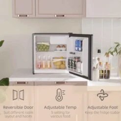 HOMCOM 46L Table Top Fridge With Chiller Box - Black - 800-155V70BK -Home Kitchen wbc0ec189586bf356.jpg