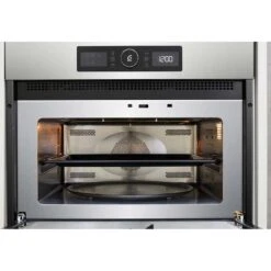 Whirlpool AMW 9615/IX UK BuiIt In Combi Microwave & Oven - St/Steel -Home Kitchen whirlpool amw9615ix front open close up view