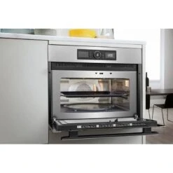 Whirlpool AMW 9615/IX UK BuiIt In Combi Microwave & Oven - St/Steel -Home Kitchen whirlpool amw9615ix front open side view