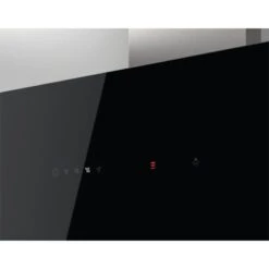 Zanussi ZFV919Y 90cm Angled Chimney Hood - Stainless Steel & Black Gloss 11 Zanussi ZFV919Y 90cm Angled Chimney Hood - Stainless Steel & Black Gloss -Home Kitchen zanussi zfv919y digital touch display control panel close up view