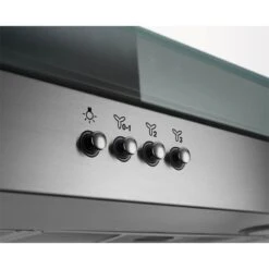 Zanussi ZHS92650XA 90cm Island Cooker Hood - Stainless Steel -Home Kitchen zanussi zhs92650xa control buttons side close up view