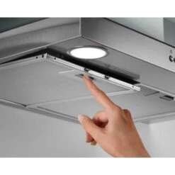 Zanussi ZHS92650XA 90cm Island Cooker Hood - Stainless Steel -Home Kitchen zanussi zhs92650xa removable vent filter side view