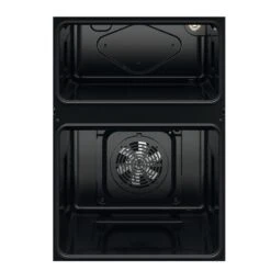 Zanussi ZKHNL3W1 Built-In Double Electric Oven - White -Home Kitchen zanussi zkhnl3w1bi bare upper and lower sections inner front view