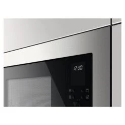 Zanussi ZMSN4CX Built-In Microwave And Grill - Stainless Steel -Home Kitchen zanussi zmsn4cxbi digital display panel and touch functions close up front view