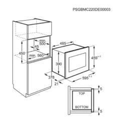 Zanussi ZMSN4CX Built-In Microwave And Grill - Stainless Steel -Home Kitchen zanussi zmsn4cxbi installation dimensions